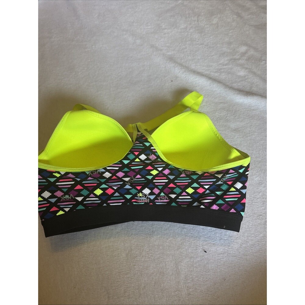 Victoria Secret VSX Sport Bra 34DD Racerback Padded Cup Adjustable Band - Picture 7 of 9